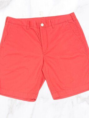 Bonobos Men's Coral‎ 9in Washed Chino Shorts, Size 34